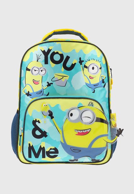 Mochila Minions Verde Agua Corona