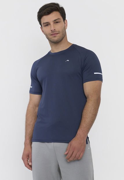 Polera Hombre Deportiva Mesh 2 Navy Corona