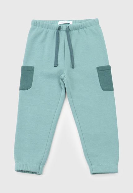 Pantalon De Buzo Bebe Niño Cargo Verde Corona