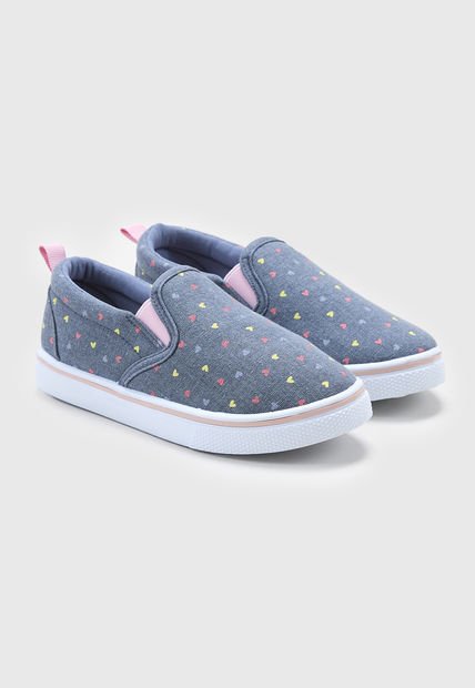 Zapatilla Niña Kids Slip On Azul Corona