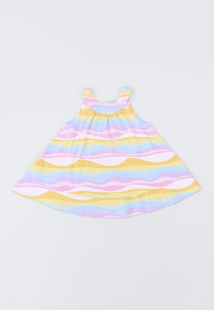 Vestido Bebe Niña Campana Multicolor Corona