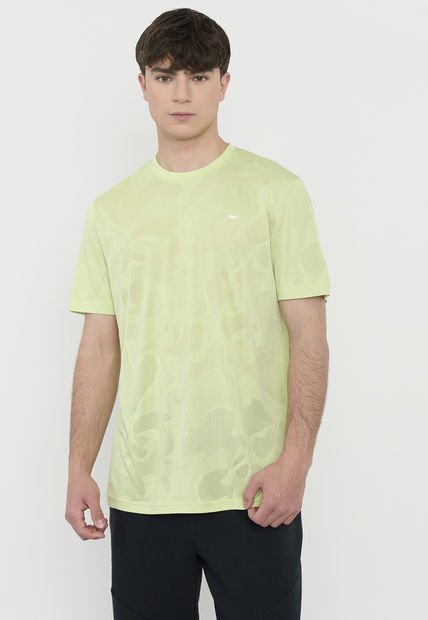 Polera Hombre Deportiva Texturizada Amarillo Corona