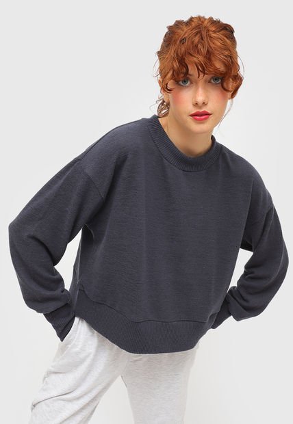 Sweater Cotton On Body Super Long Sleeve Crew Azul Calce Holgado Compra Ahora Dafiti Chile