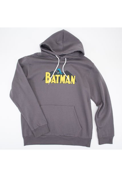 Poleron Hombre YOU Dc Comics Batman Gris