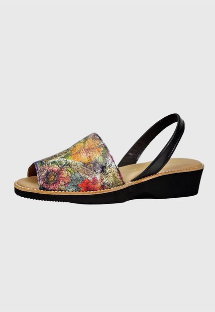 Sandalia Lizyl Negro Multicolor Degas