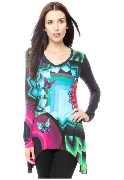 Polera M/L Multicolor Desigual