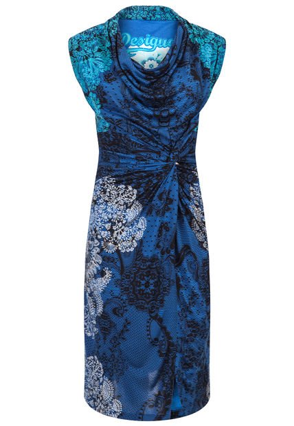 Vestido fashion desigual azul