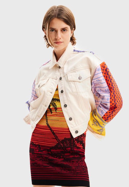 Chaqueta Desigual Julie Crudo - Calce Regular