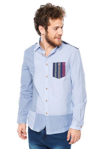 Camisa Javier Celeste Desigual