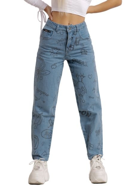 Jeans Ochentero Grafitis Denim Jeans - Compra Ahora | Dafiti