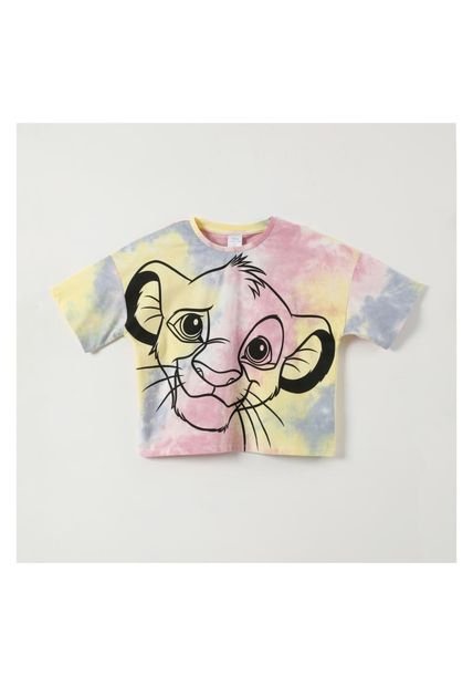 Polera Manga Corta Niña Simba El Rey Blanco