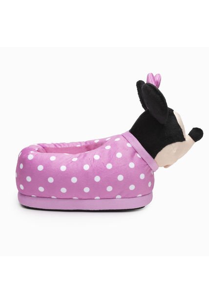 Pantufla 3D Niña Rosada Minnie Disney