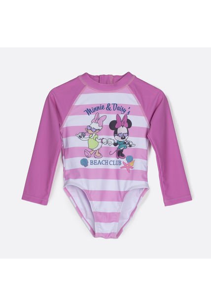 Traje De Baño Niña Daisy Y Minnie Rosado Disney