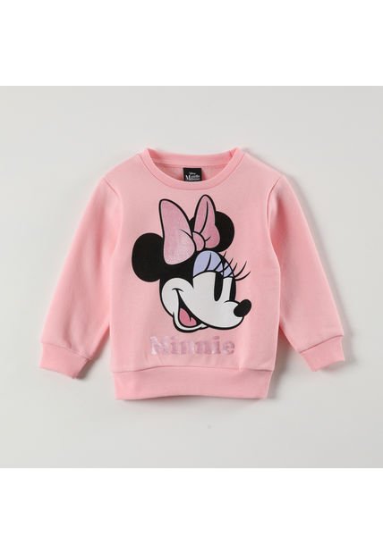 Poleron Niña Minnie Classics Rosado Disney