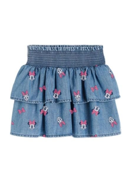 Falda Niña Vuelos Denim Minnie Disney