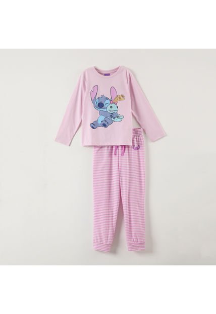 Pijama Niña Lilo & Stitch Trapos Rosado Disney