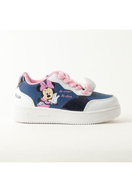 Zapatilla Con Luces Niña Minnie Be Unique Azul Disney