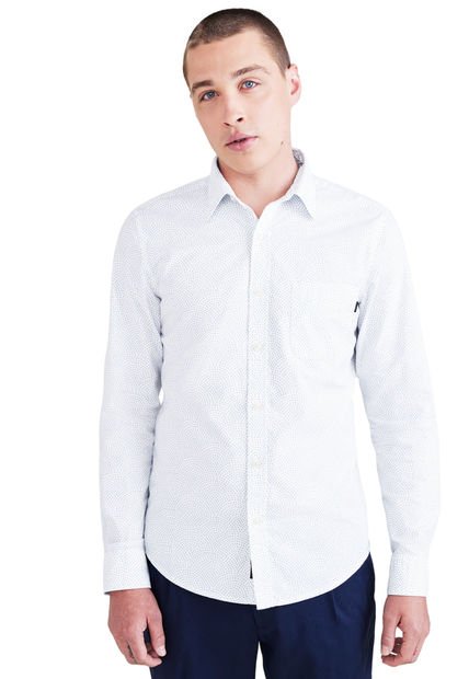 Camisa Hombre Original Button-up Slim Fit White Dockers