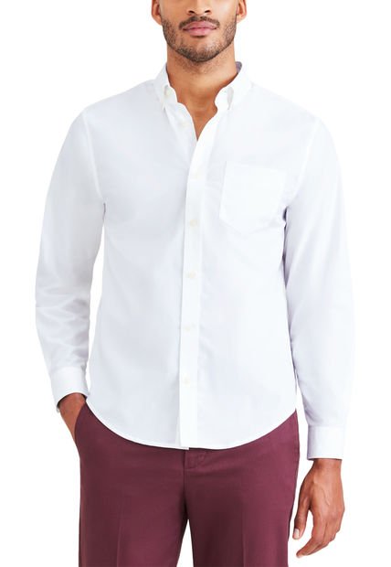 Camisa Hombre Sig Stain Defender Classic Fit Blanco Dockers