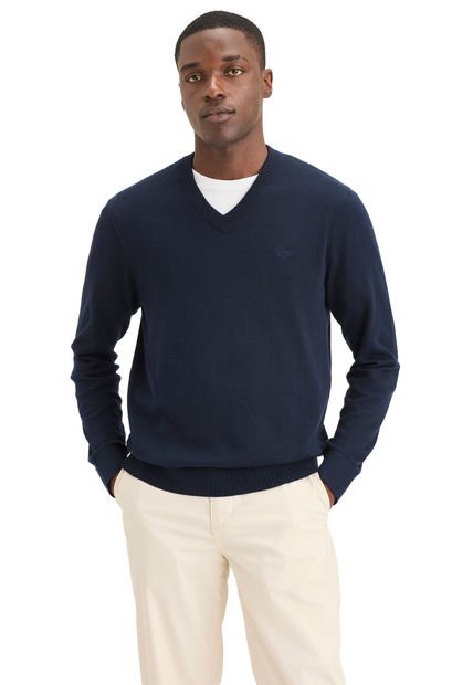 Sweater Hombre V-Neck Regular Fit Azul Dockers