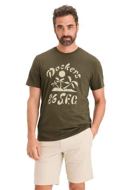 Polera Hombre Graphic Tee Slim Fit Verde Dockers