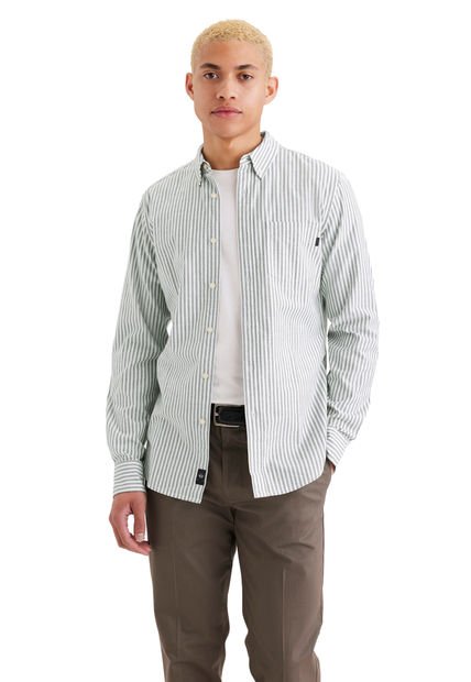 Camisa Hombre Oxford Slim Fit Forest Elf Dockers