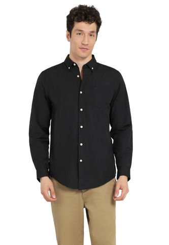 Camisa Hombre Woven Refine Regular Fit Negro Dockers