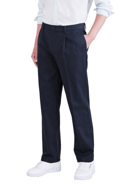 Pantalón Hombre Stain Defender Classic Fit Azul Dockers