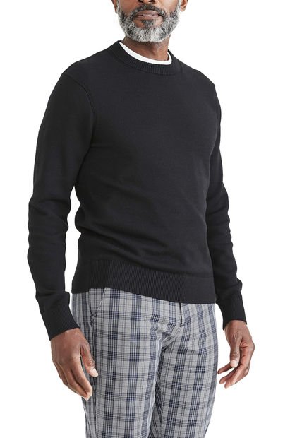 Sweater Hombre Crewneck Regular Fit Negro Dockers