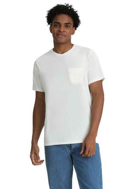 Polera Hombre Pocket Tee Regular Fit Blanco Dockers