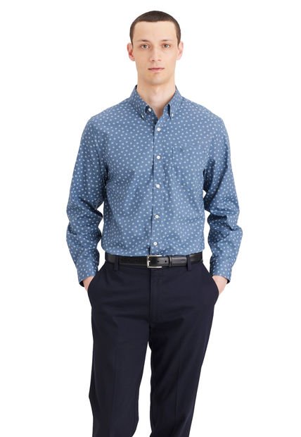 Camisa Hombre Sig Stain Defender Classic Fit Bluefin Dockers