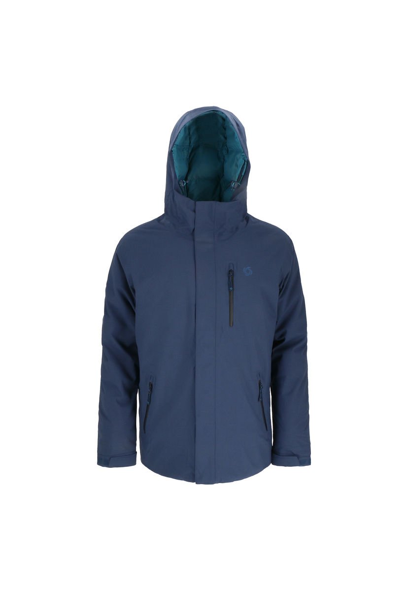 Parka azul hombre best sale