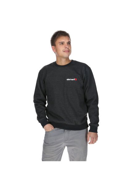 Polerón Unisex Vertical Crew Gris Oscuro Element