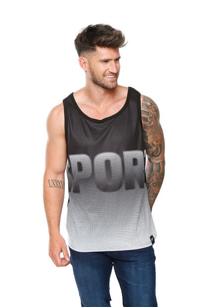 Polera S/Manga Negra Ellus