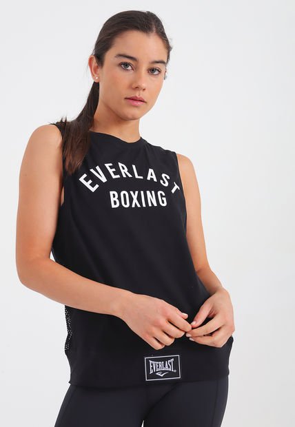 Polera Everlast S M Let Boxing Negro Calce Holgado Compra