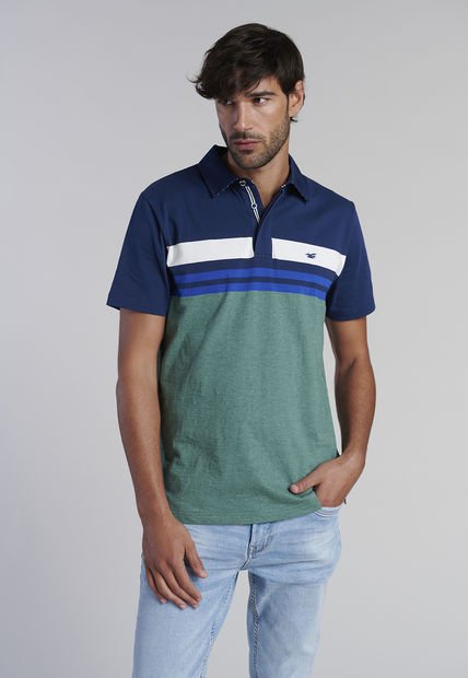 Polera Polo Rayas Chicago Verde Ferouch