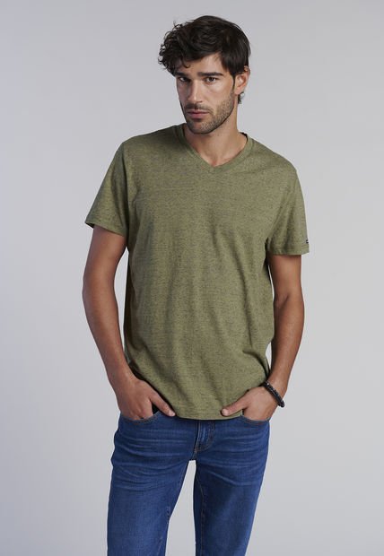 Polera V Neck Alaska Verde Ferouch