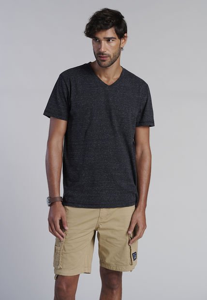 Polera V Neck Alaska Negro Ferouch