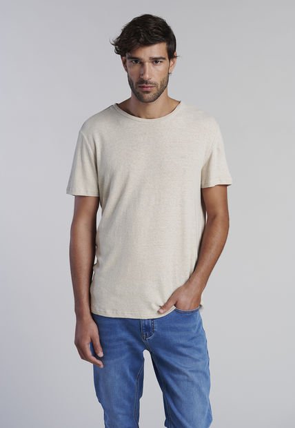 Polera Lino Albany Beige Ferouch