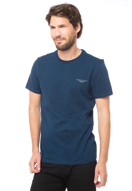 Polera Slim Fit Azul Ferouch