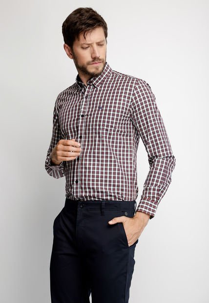 Camisa Smart Casual Bristol Rojo Ferouch