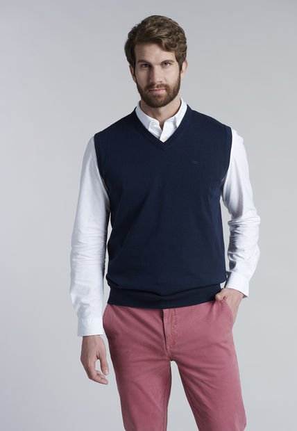 Sweater Smart Casual W/O Sleeve Azul Ferouch