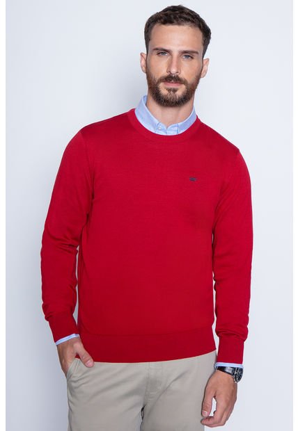 Sweater Round Neck Paris Rojo Ferouch