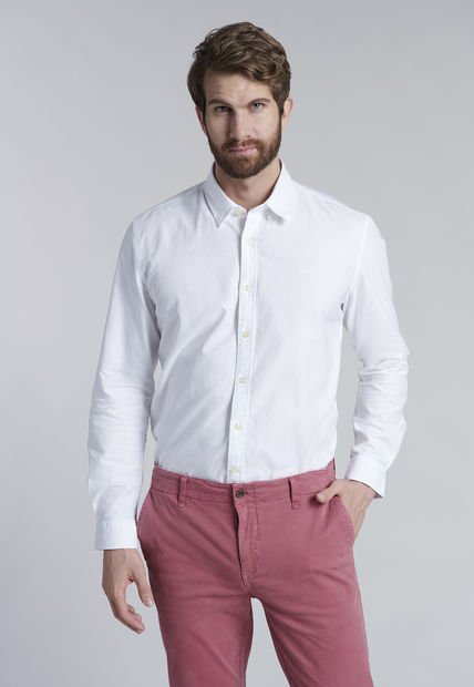 Camisa Sport Oxford Blanco Ferouch