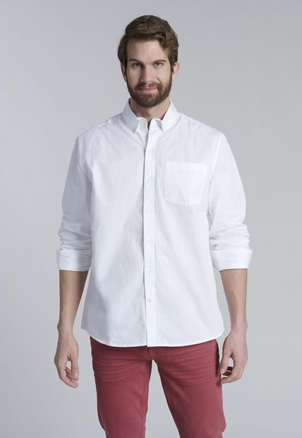 Camisa Garment Dyed Sport Fj Blanco Ferouch