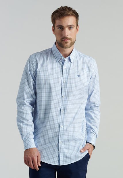 Camisa Boston Smart Casual Azul Ferouch