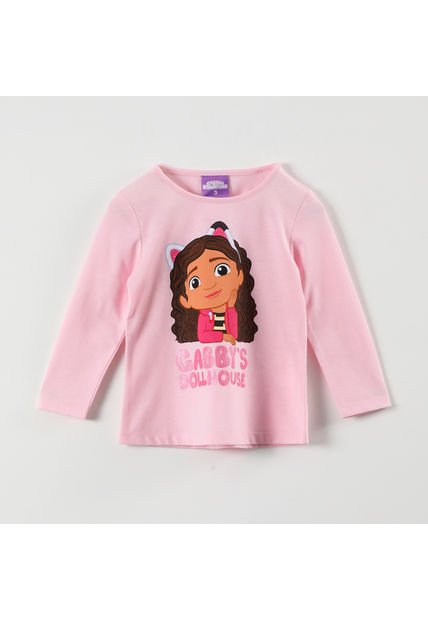 Polera Manga Larga Niña Gabby´S Rosado Gabby Doll House