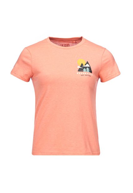 Polera Mujer Liquen Coral Melange Geography