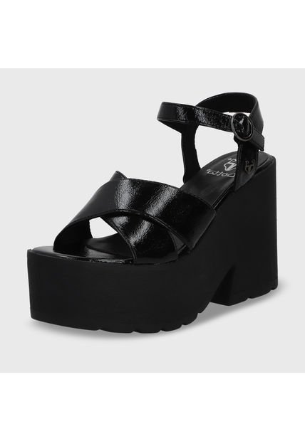 Sandalia Plataforma Negra 15692 Gotta