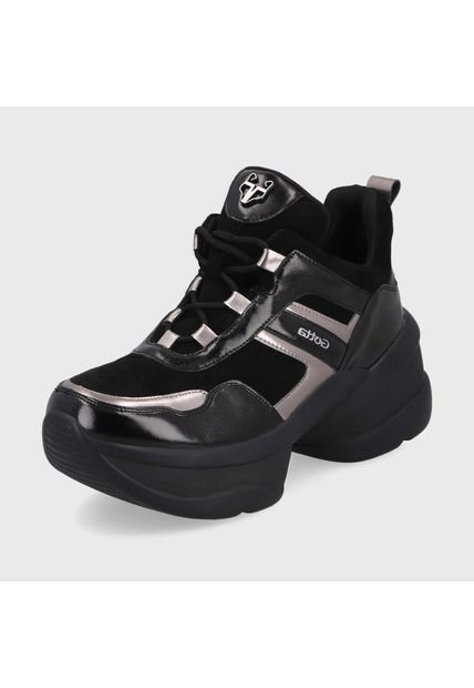 Zapatilla Plataforma Negra 13162 Gotta